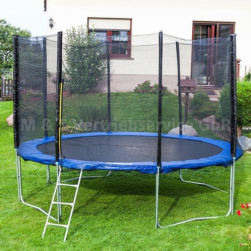 Trampolin 305 Outdoor Gartentrampolin Komplettset 3,05m 305 cm Modell 2019 mit extra verstärkten