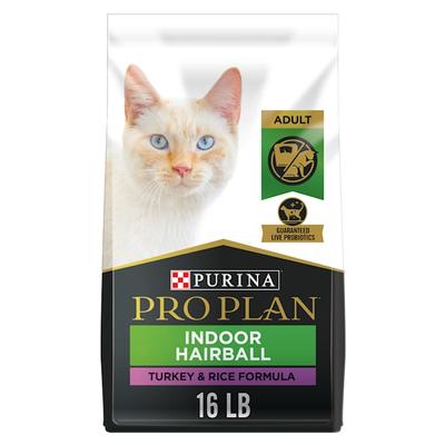 Purina Pro Plan Focus Indoor Care Turkey & Rice Formula Adult Dry Cat Food, 16 lbs.