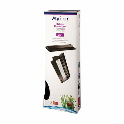 Aqueon Aquarium Black Fluorescent Deluxe Full Hood, 30" L