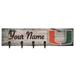 Miami Hurricanes 24" x 6" Personalized Mounted Coat Hanger