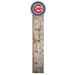 Chicago Cubs 6" x 36" Personalized Growth Chart Sign