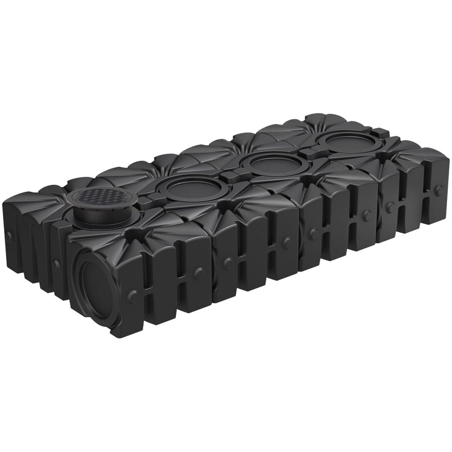 ACO Rain4me Flachtank Garten Plus Zisterne Regenwassertank, 223x496x85 cm, 8000 L,liegend