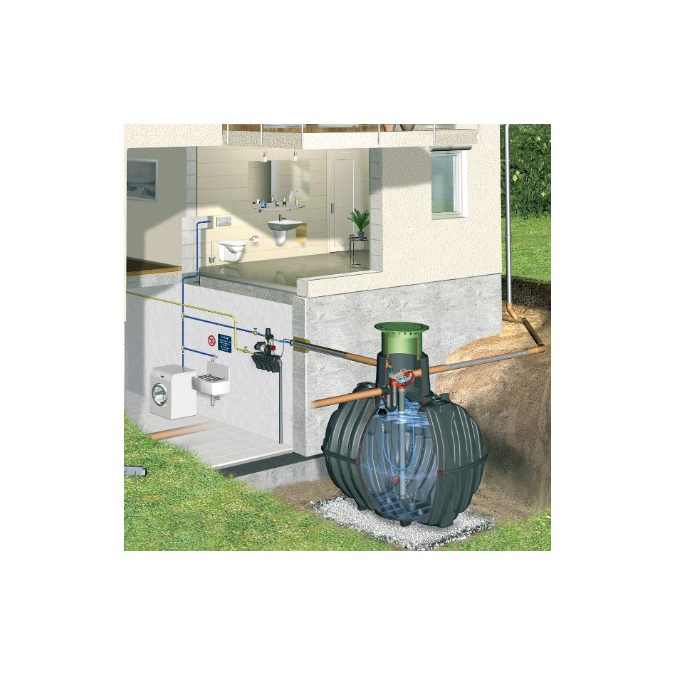 GRAF Carat Hausanlage Eco-Plus Zisterne Regenwassertank, 10000 L, begehbar Image
