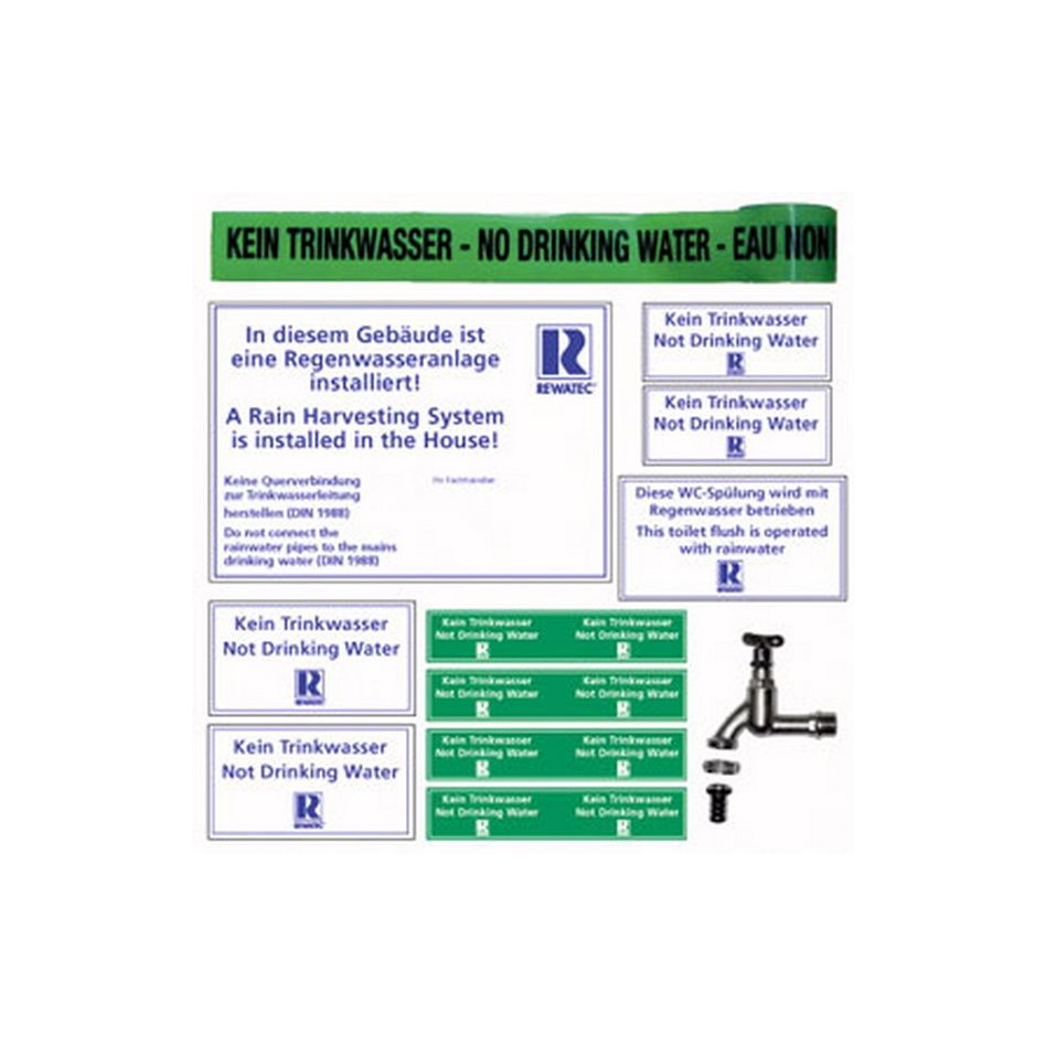 Beschriftungsset für Wasseranlagen Image