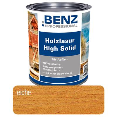 BENZ PROFESSIONAL Holzlasur High Solid Holzschutz, 2,5 l, Eiche Image