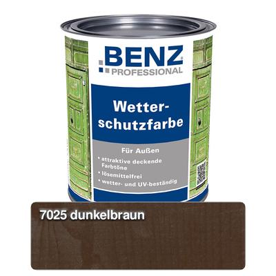 BENZ PROFESSIONAL Wetterschutzfarbe Holzschutzmittel , 0,75 l, Dunkelbraun Image