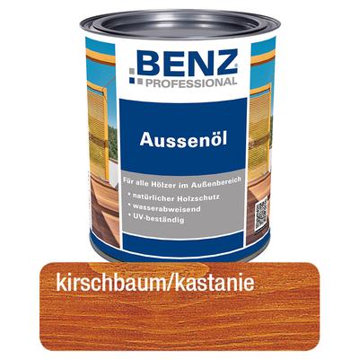 BENZ PROFESSIONAL Aussenöl Holzschutzmittel, 0,75 l, Kirschbaum/Kastanie Image
