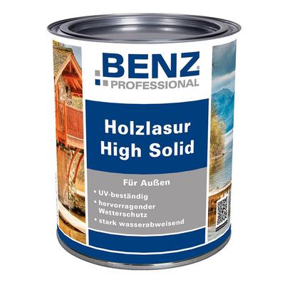 BENZ PROFESSIONAL Holzlasur High Solid Holzschutz, 0,75 l, Transparent