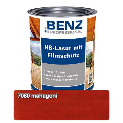 BENZ PROFESSIONAL HS-Lasur mit Filmschutz Holzschutzmittel, 2,5 l, Mahagoni Image