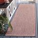 Gray 27 x 0.25 in Area Rug - Wade Logan® Arneshia Geometric Rust/Light Indoor/Outdoor Area Rug, Polypropylene | 27 W x 0.25 D in | Wayfair