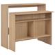 vidaXL Bar Table with 2 Table Tops Oak 130x40x120 cm