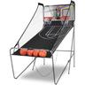 COSTWAY Panier de Basketball Pliable Jeu de Basketball Arcade Double Panier et 4 Ballons Score