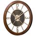 Bulova Oversized Sandpiper 26.25" Wall Clock Wood/Solid Wood in Brown | 26.25 H x 26.25 W x 3.25 D in | Wayfair C4110