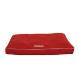 Carolina Pet Company Memory Foam Canvas Pet Bed Polyester/Recycled Materials/Cotton in Red/White/Brown | 4 H x 48 W x 36 D in | Wayfair 012220 MF