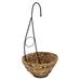 House of Silk Flowers Inc. Artificial Geranium Hanging Basket Fabric in Brown/White | 27 H x 20 W x 20 D in | Wayfair HF0649-W