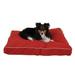 Carolina Pet Company Orthopedic Canvas Mat Polyester/Recycled Materials in Red/White/Brown | 4 H x 36 W x 27 D in | Wayfair 012140 F