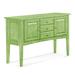 Braxton Culler Hues 52.25" Wide 3 Drawer Solid Wood Buffet Table Wood in Green | 36 H x 52.25 W x 19 D in | Wayfair 1064-050/KIWI