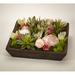 T&C Floral Company Preserved Roses & Rose Quartz Arrangement in Decorative Planter Preserved | 7 H x 15 W x 15 D in | Wayfair S1817WP