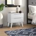 Mercury Row® Stamey 2 - Drawer Nightstand Wood in White | 24 H x 23.63 W x 17 D in | Wayfair 72B6DC5F112341169D4DCC1DD015C8A1