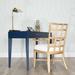 Rosdorf Park Gauthier Solid Wood Writing Desk Wood in Blue | 30.5 H x 48 W x 20 D in | Wayfair 62B6E6658D8A4D9B8444386453D19243