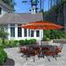 Lark Manor™ Alyah 120" Market Umbrella Metal in Red/Orange | 96 H in | Wayfair 8D98FDB36856488B84CA1258C11AA73E