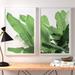 Bay Isle Home™ 'Palm Bay Diptych' by Bay Isle Home Framed Photograph on Paper in Green | 18 H x 24 W x 1.5 D in | Wayfair