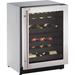 U-Line 43 Bottle 2000 Series Dual Zone Freestanding Wine Refrigerator in Gray | 33.687 H x 23.437 W x 23.625 D in | Wayfair U-2224ZWCS-13B