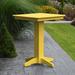 Red Barrel Studio® Nettie Square 5 Piece Bar Height Outdoor Dining Set Plastic in Yellow | 42 H x 44 W x 44 D in | Wayfair