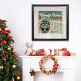 The Holiday Aisle® 'Vintage Ad: Candy Canes' Graphic Art Paper in Green | 30.5 H x 30.5 W x 1.5 D in | Wayfair 6EA0A656A2274A73B01300D6610347F3