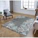 Blue 62 x 0.28 in Area Rug - Red Barrel Studio® Zader Floral Light Gray/Area Rug, Polypropylene | 62 W x 0.28 D in | Wayfair