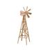 Rosalind Wheeler Emerson Farm Windmill Wood in Brown | 82 H x 24 W x 24 D in | Wayfair 3BBDE9616FC644F7A04D7CD781E2FF6A