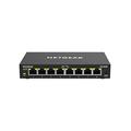 NETGEAR (GS308E-100PES) Ethernet Switch 8 Ports RJ45 Metal Gigabit (10/100/1000), RJ45 Web Manageable Serie Plus Switch, Plug and Play, Quiet Operation, Desktop or Wall Positioning.