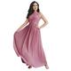 Ever-Pretty Women's Elegant Round Neck A Line Empire Waist Sleeveless Maxi Long Formal Ball Gowns Evening Bridesmaid Dresses Orchid Pink 26UK