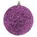 Vickerman 532577 - 6" Pink Beaded Ball Christmas Tree Ornament (4 pack) (N185879D)