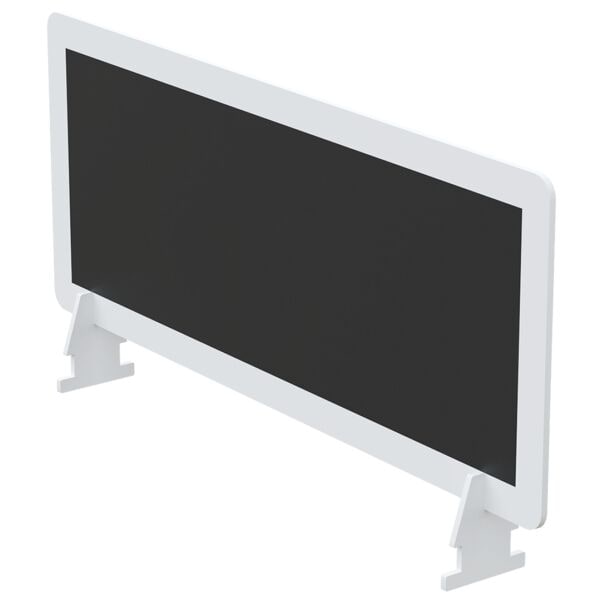 Paperflow Tischtrennwand für easyDesk Doppelschreibtische 80x33 cm schwarz, 80x33x0.7 cm