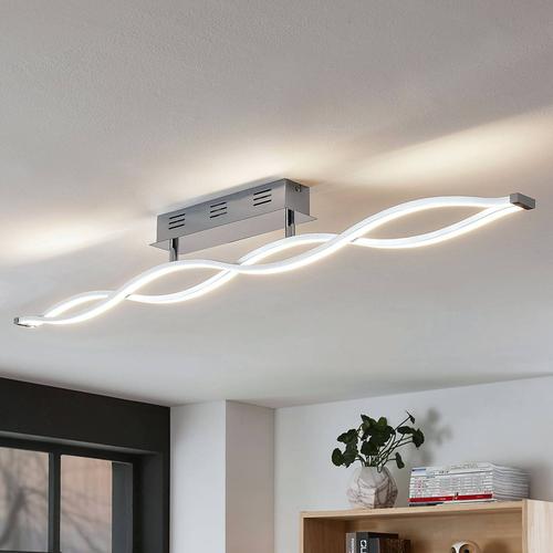 Lucande LED-Deckenlampe Roan, wellenförmig