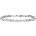 Naava Women's 0.25 ct I Diamond Illusion Setting Link Bracelet in 9 ct White Gold