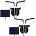 TORCHSTAR 10W Adjustable Heads LED Solar Power Outdoor Security Flood Light w/ Motion Sensor in Black | Wayfair ZA1MWL-24WP60BLK-2P