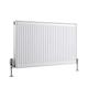 Milano Compact - Modern White Type 11 Central Heating Horizontal Single Panel Convector Radiator - 600mm x 1000mm