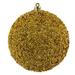 Vickerman 531778 - 4.75" Gold Beaded Ball Christmas Tree Ornament (6 pack) (N185708D)