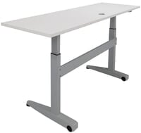 72" x 24" Pneumatic Height Adjustable Mobile Table