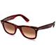 Ray-Ban Unisex's Original Wayfarer Classic Sunglasses, Color Mix Tortoise with Pink/Brown Gradient Lenses, 50