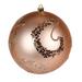 Vickerman 597002 - 4.75" Cafe Latte Matte Sequin Swirl Ball Christmas Tree Ornament (4 pack) (N191780D)