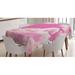 East Urban Home Coral Sky w/ Clouds Conceptual Airy Fantasy Dream Soft Spring Sweet Sunset Tabletop Polyester in Gray/Pink | 52 D in | Wayfair