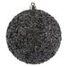 Vickerman 531433 - 4" Limestone Beaded Ball Christmas Tree Ornament (6 pack) (N185625D)