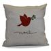 The Holiday Aisle® Springville Square Pillow Cover & Insert Polyester/Polyfill blend | 16 H x 16 W x 6 D in | Wayfair