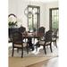 Tommy Bahama Home Kingstown Bonaire Round Dining Table in Black/Brown | 30 H in | Wayfair 621-870C