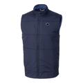 Men's Cutter & Buck Navy Penn State Nittany Lions Big Tall Stealth DryTec Full-Zip Vest