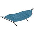 Fatboy Headdemock Hammock with Stand - Double 2 Person Hammock - Hammock with Easy to Assemble Metal Frame - Outdoor Hammock - Max Load Capacity 150 kg - Jeans Light Blue