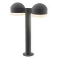 SONNEMAN Inside-Out Reals® LED Metal Bollard Light Metal in Brown | 17.75 H x 5 W x 13.5 D in | Wayfair 7306.DC.FH.72-WL